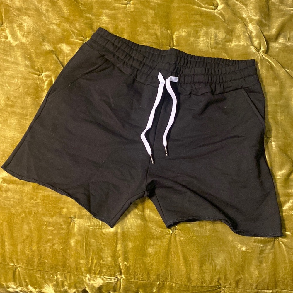 unisex black shorts